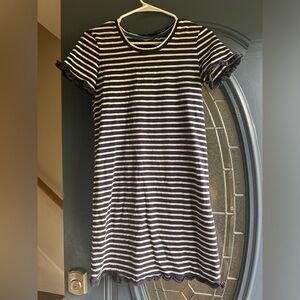 Boden Navy & White Striped t-shirt dress